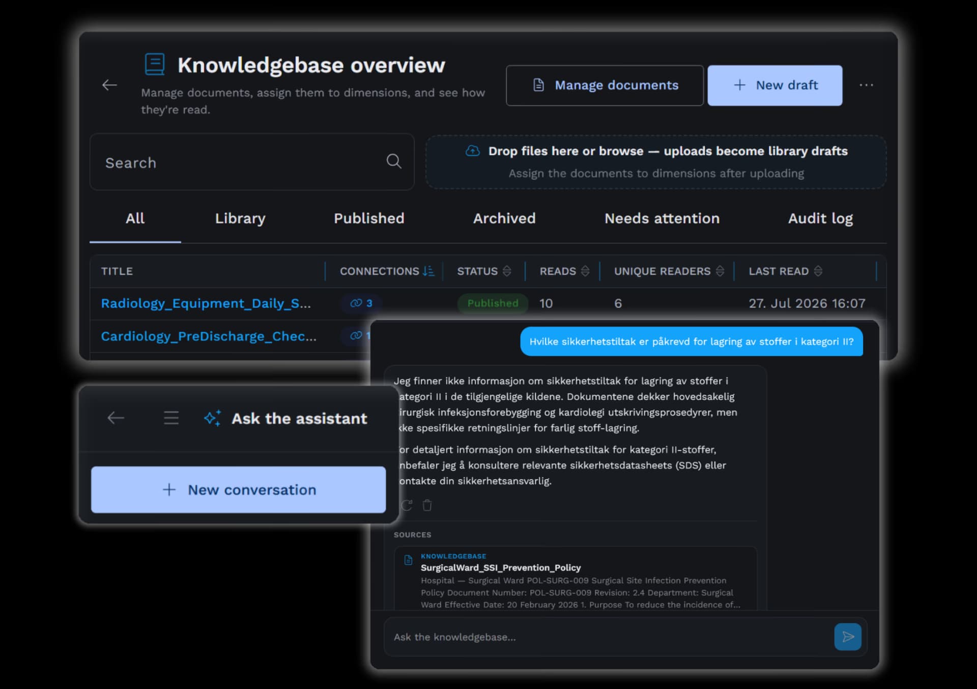 AI Knowledgebase feature