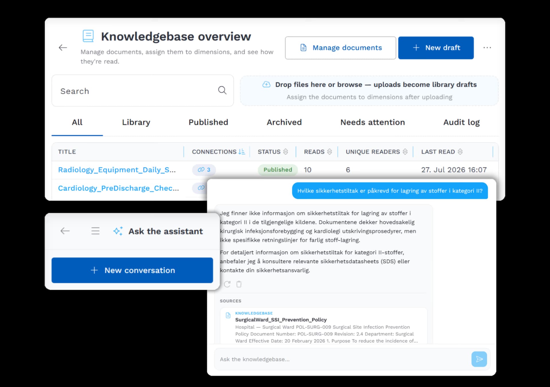 AI Knowledgebase feature