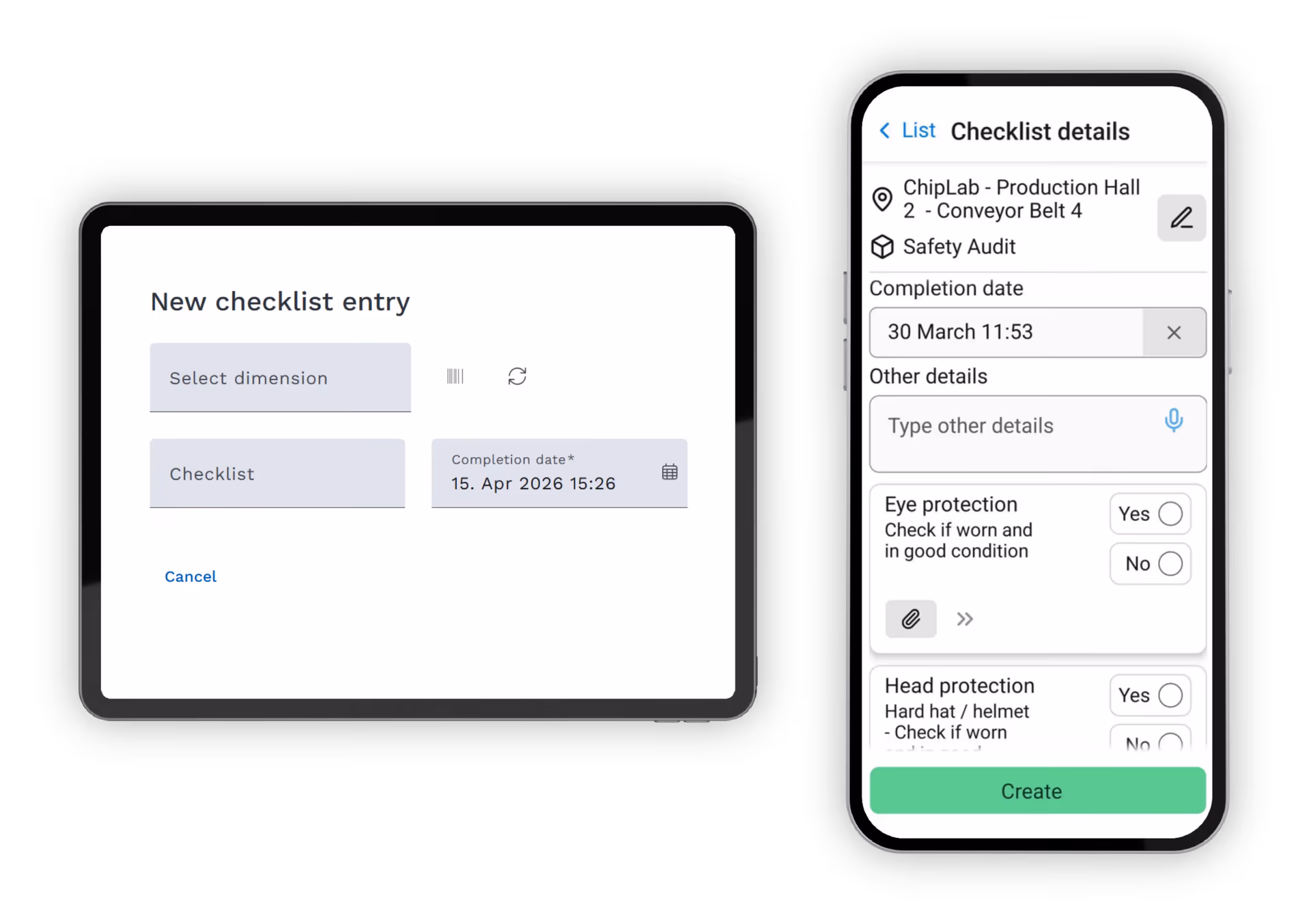 Checklists feature