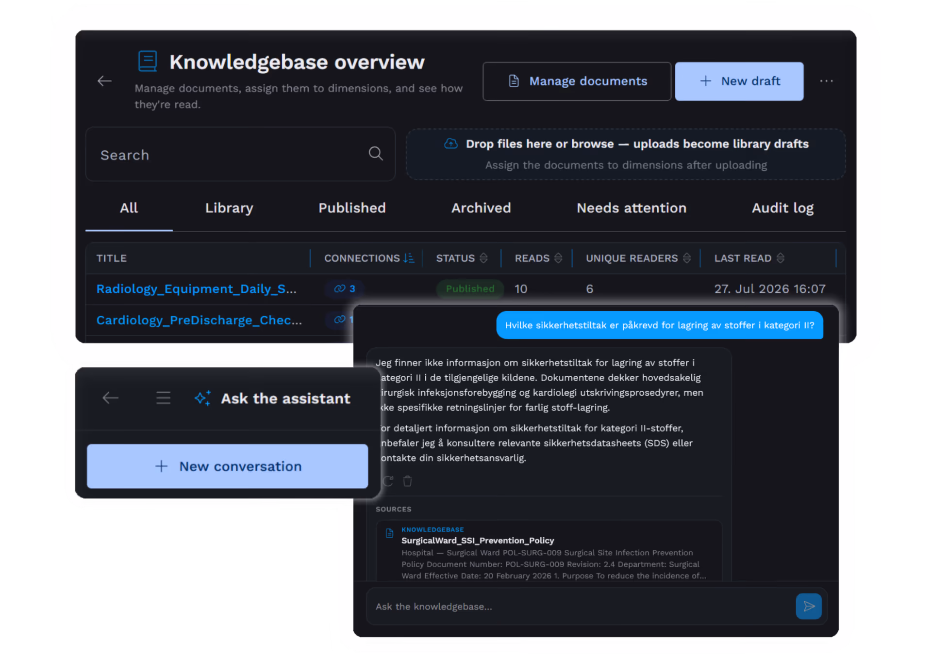 AI Knowledgebase feature
