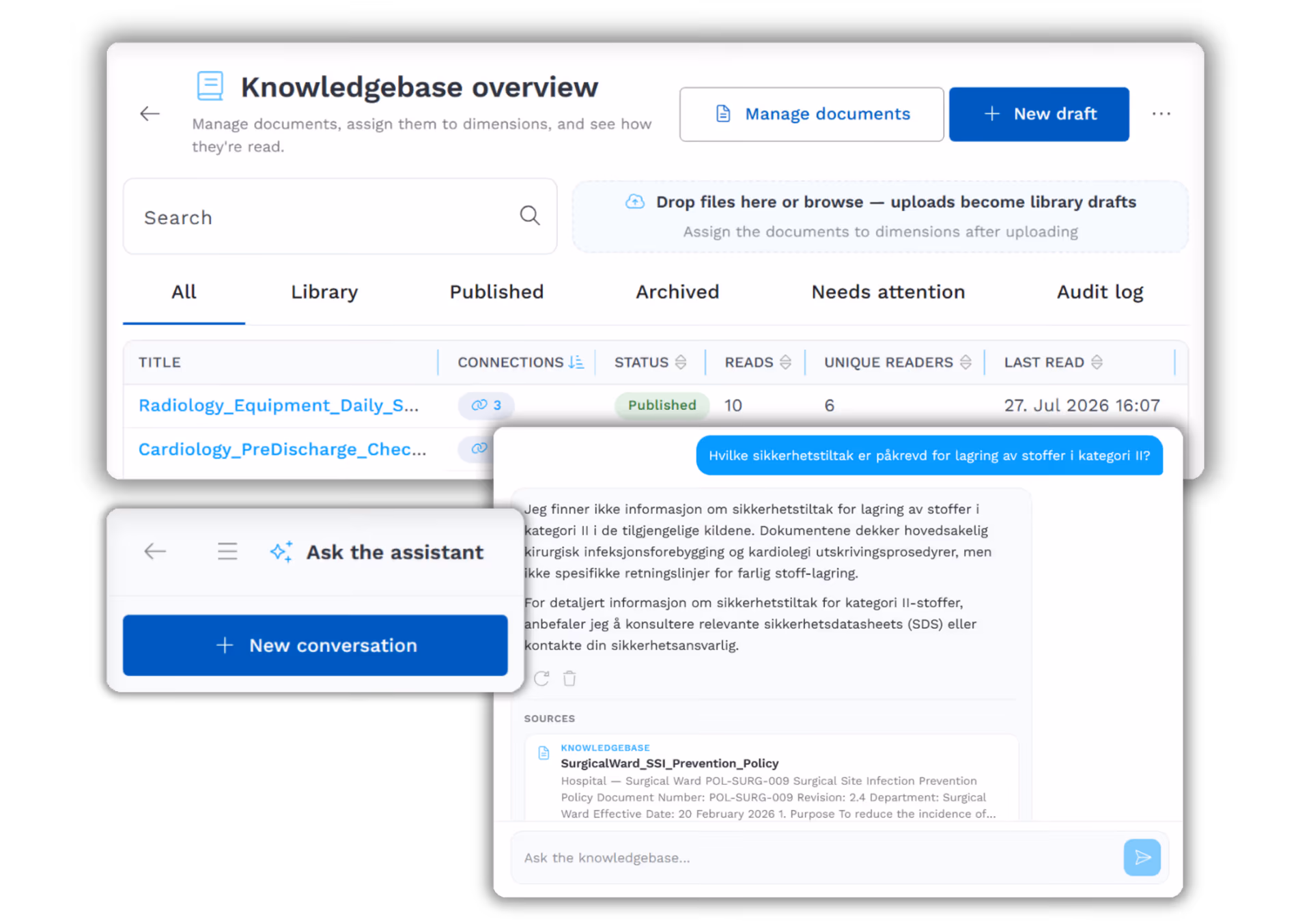 AI Knowledgebase feature