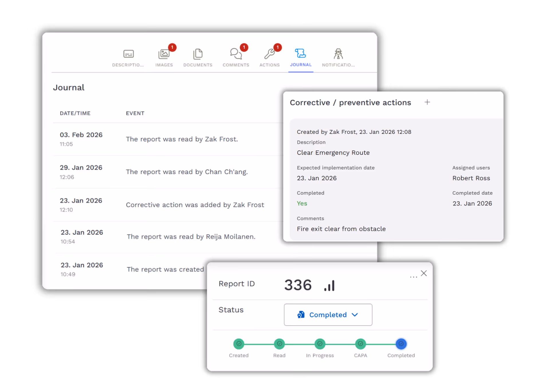 Audit tracking